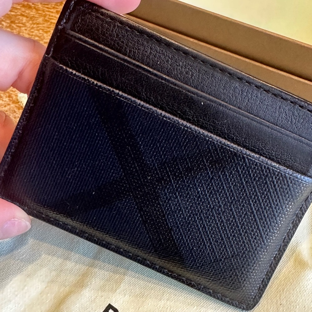 Men’s Burberry Check Card Holder